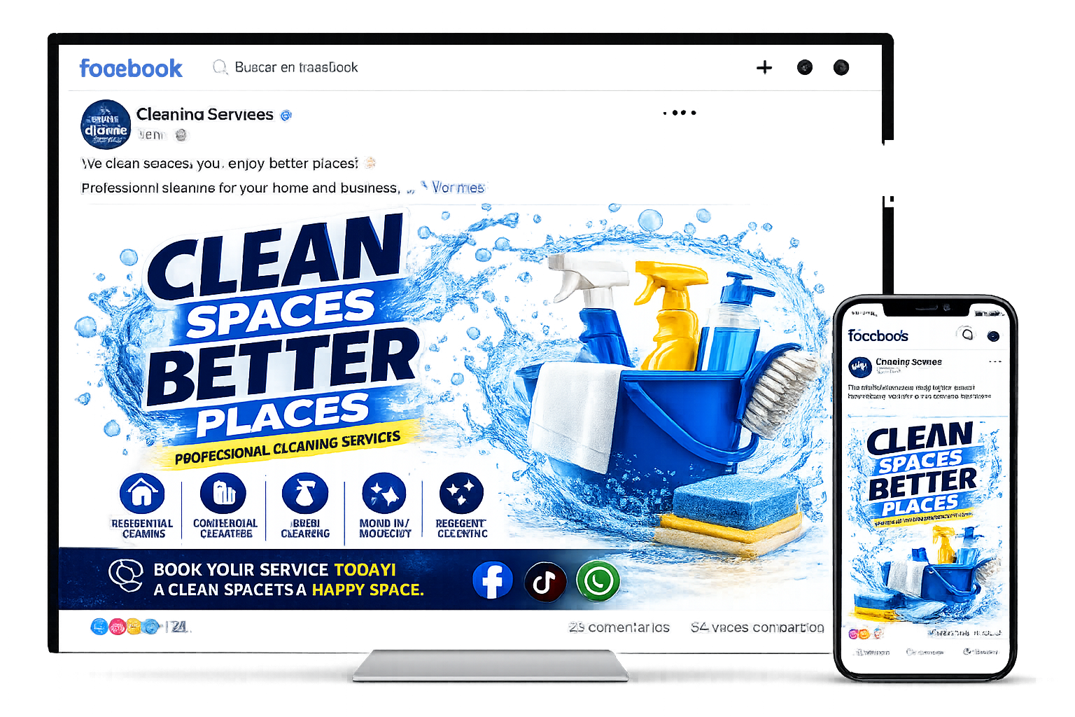 Professional digital artwork for social media and advertising