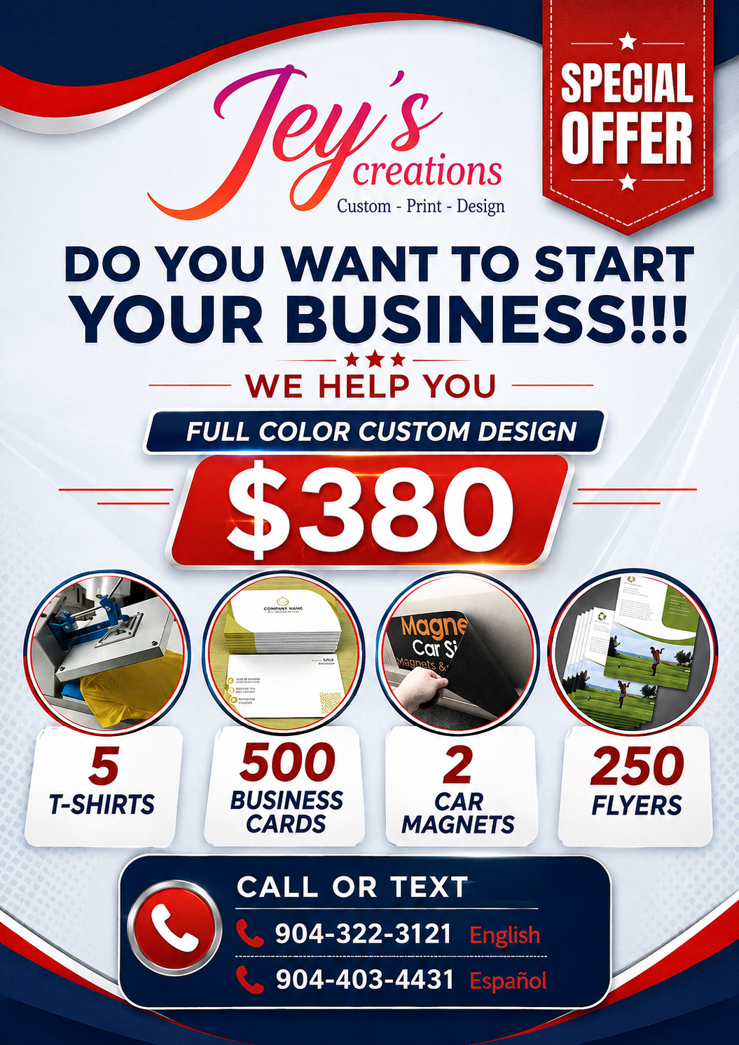 Jeys Creations Special Offer